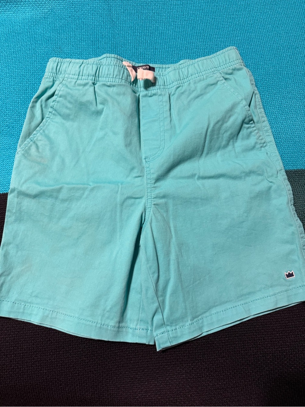 Crown and Ivy Light Aqua Kids' Pull-On Shorts